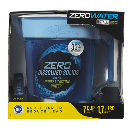 ZEROWATER Wtr Filter Pitcher 7Cup ZP-007RP